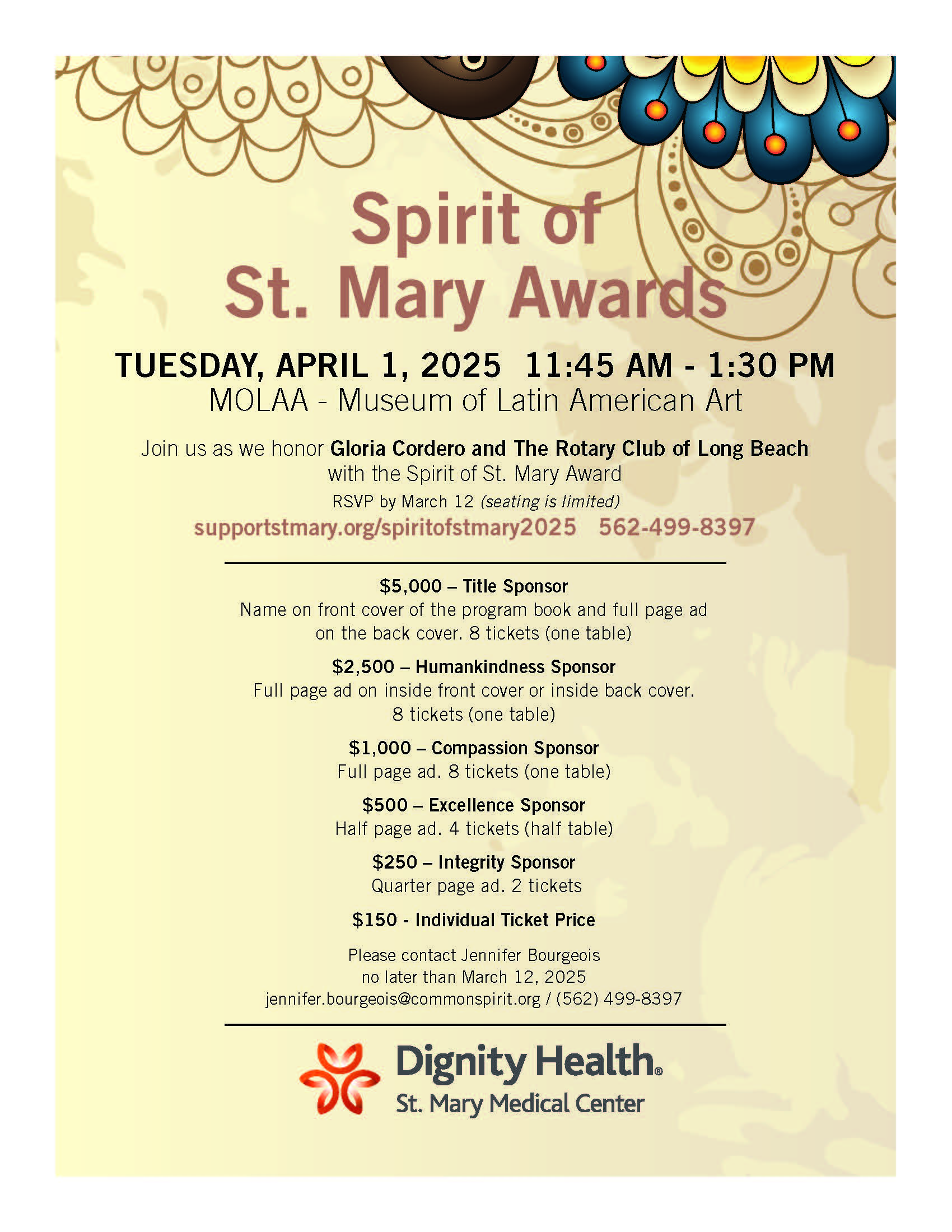 2025 Spirit of St. Mary Sponsorships